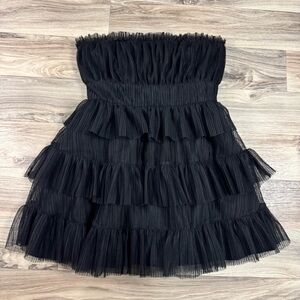 Lovers and Friends Barlow Mini Dress in Black Size Medium